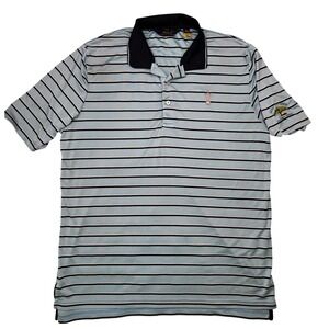 Polo Ralph Lauren‎ Golf Shirt Mens Large Blue Striped 121st US Open Torrey Pines